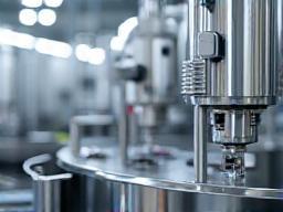 Modern cosmetic manufacturing equipment on a production line